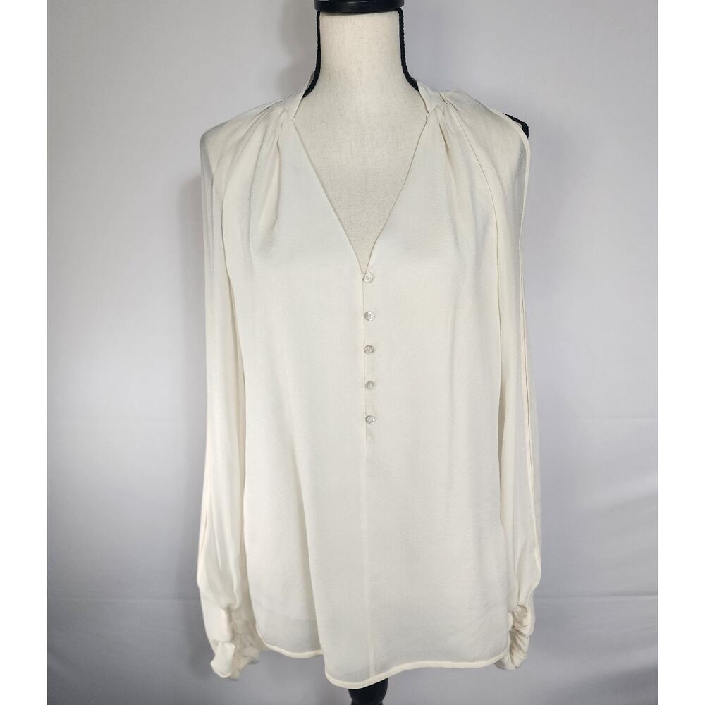 NWOT Rachel Roy Silk Flowy Blouse Long Sleeve